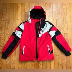 Spyder Boy’s Red Black, and White Puffer Jacket